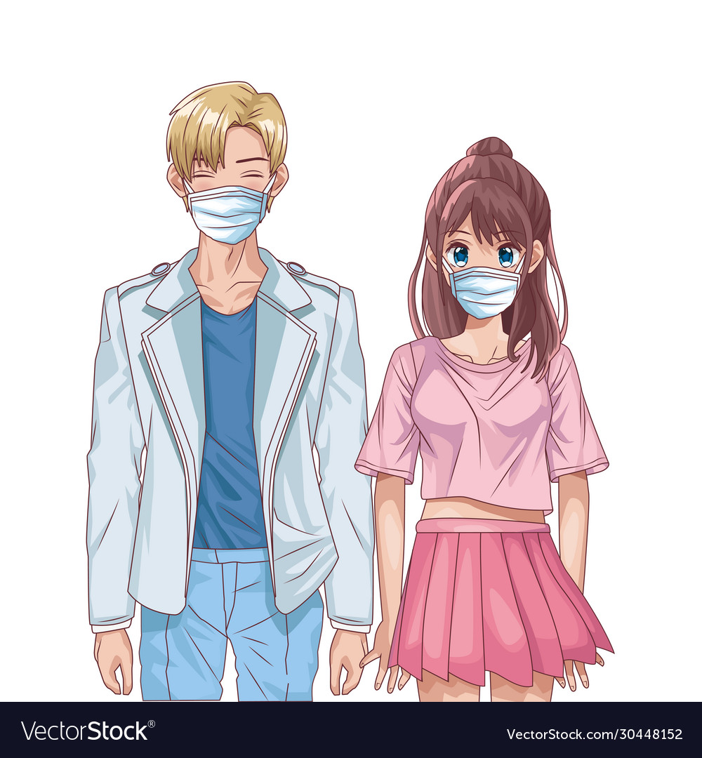 Featured image of post Anime Couple Profile With Face Mask