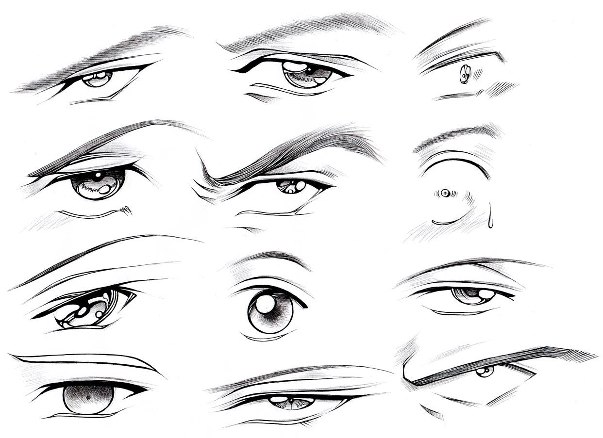 Featured image of post Anime Male Eyes Sketch