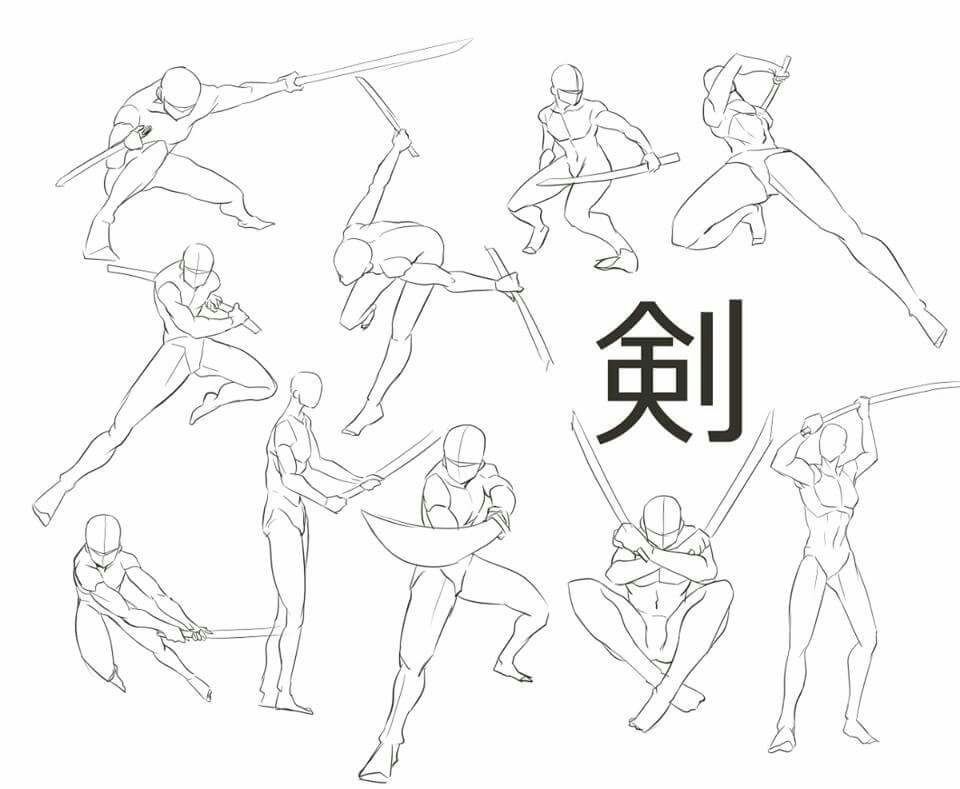 Featured image of post Anime Sword Pose Drawing Reference