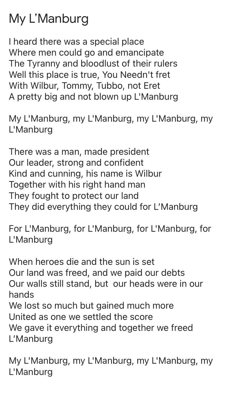 Featured image of post L&#039;manburg Anthem